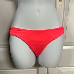 NWT Billabong bright coral cheeky bikini bottoms, M